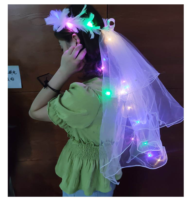Decor Lighting Hours - Guirlande de coiffure en voile éclairé