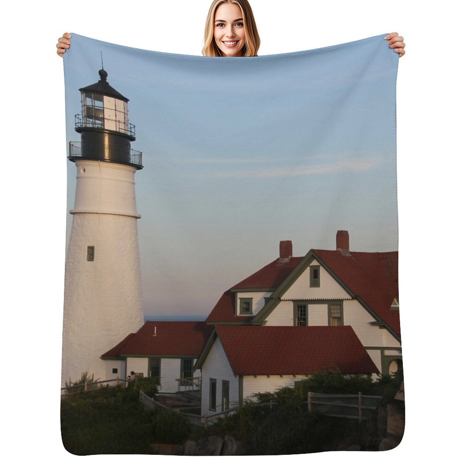 Lighting Home Decor Ideas - Couverture Portland Head Light Throw, style