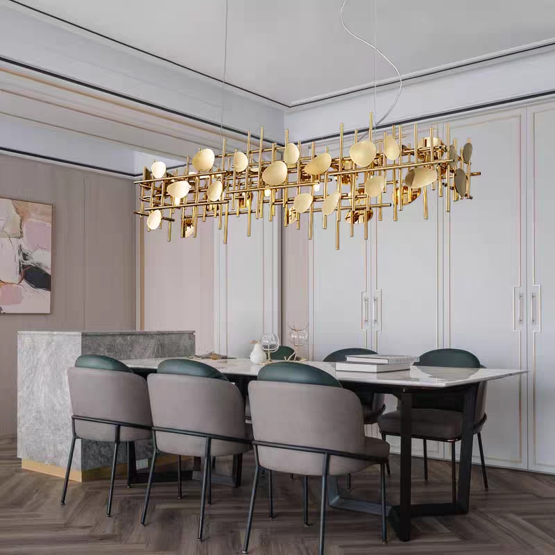 Lighting Home Decor Ideas - Lampes suspendues géométriques à lignes décoratives,