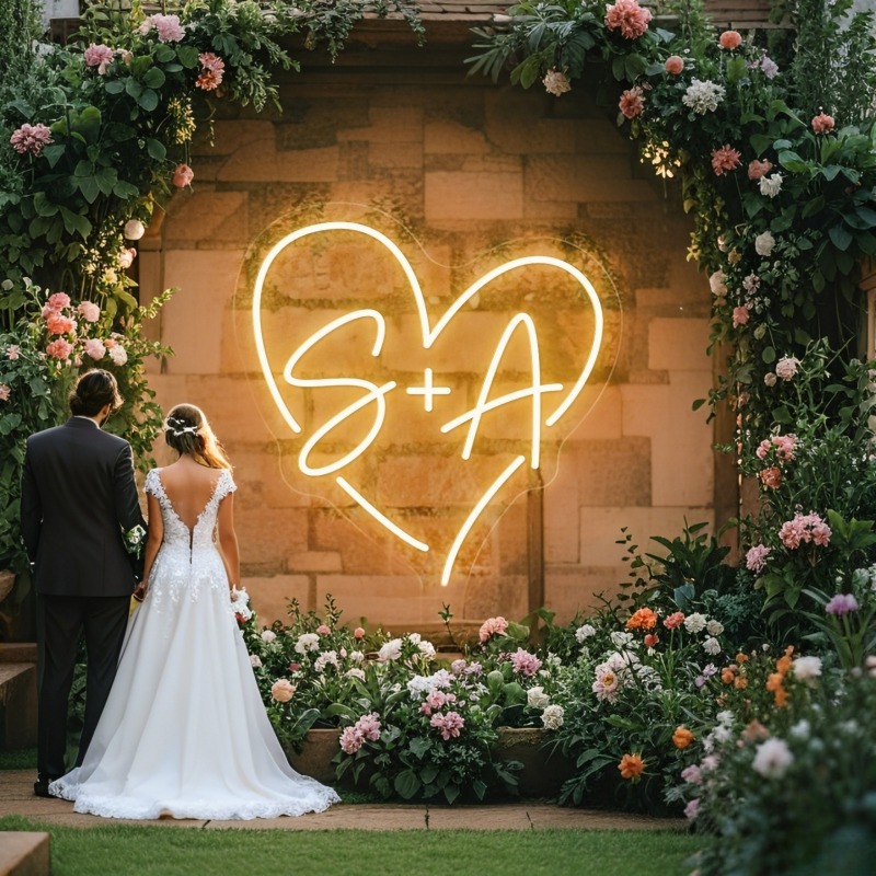 Lighting Decor Wedding - Enseigne au néon LED en forme