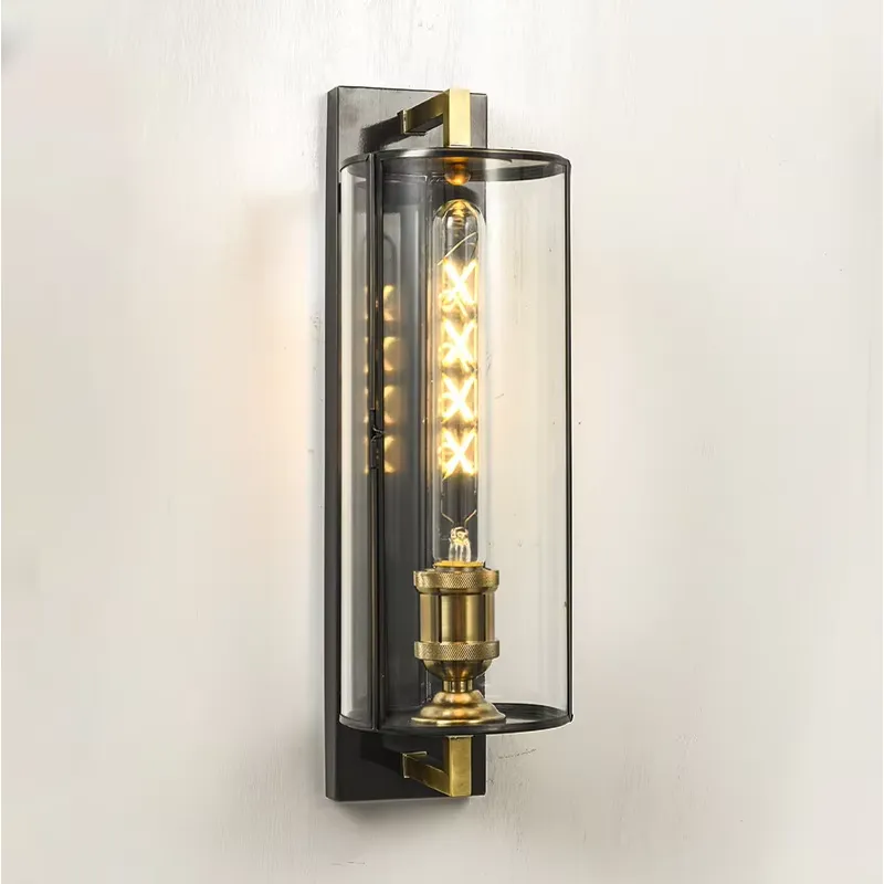 Decor Lighting Lamps - Lampes suspendues LED cylindriques dorées modernes,