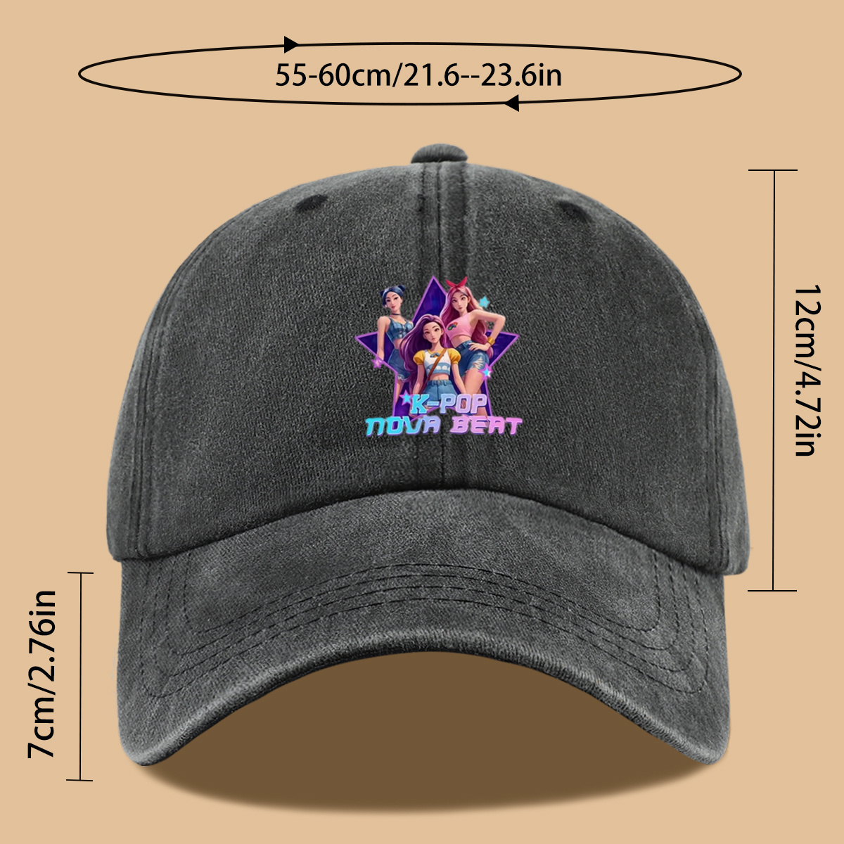 Nova Decor & Lighting Julestjerne - Casquette de baseball imprimée sur le