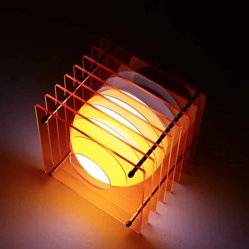 Home Lighting And Decor - Lampe lune DIY en acrylique à