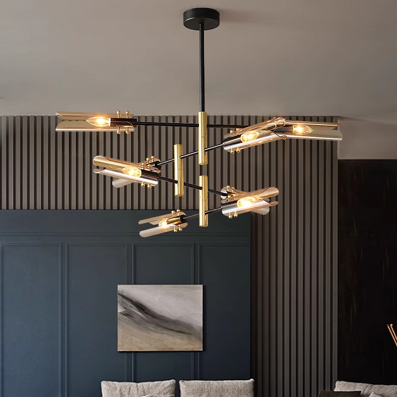 Decor Lighting Discount - Lampe suspendue LED en verre gris
