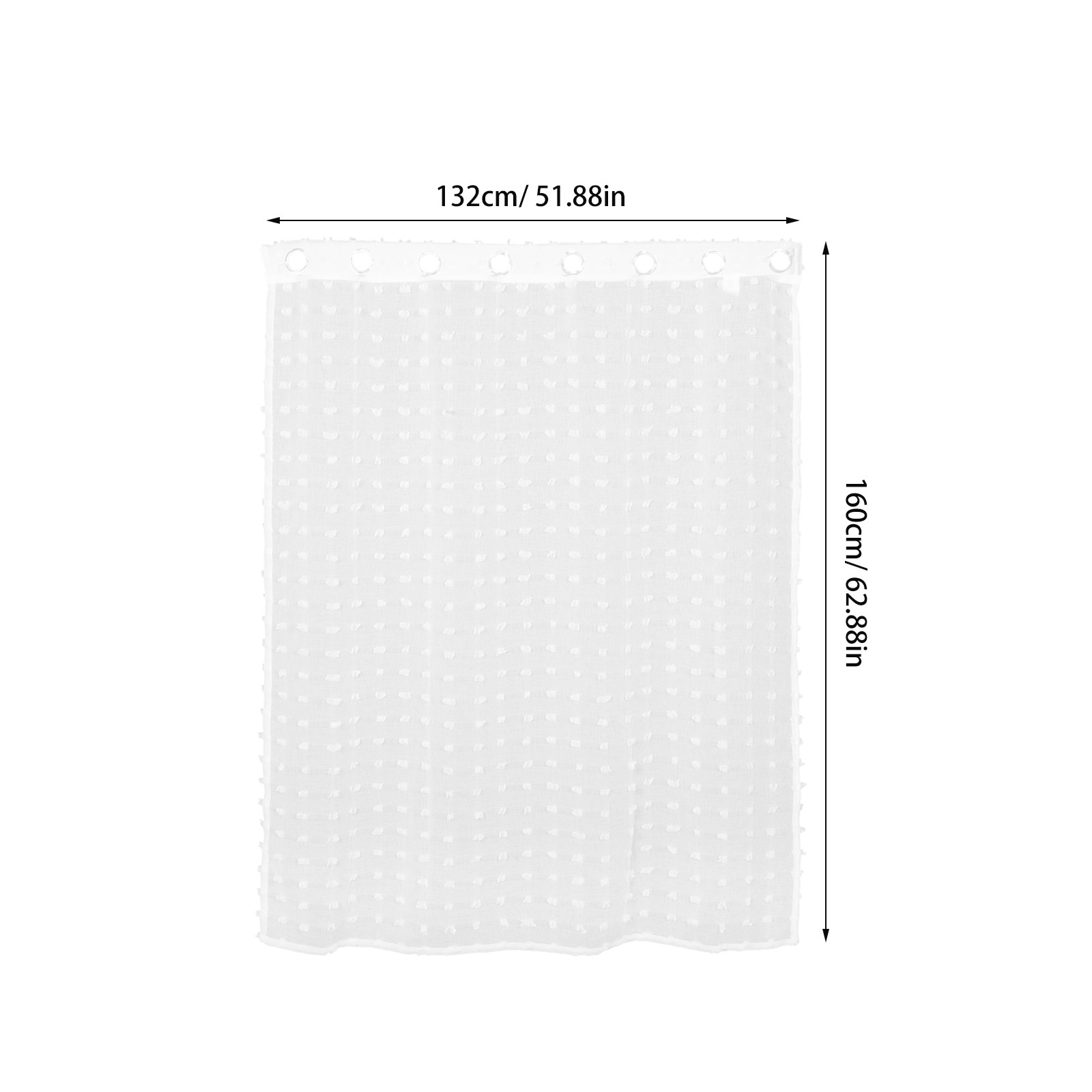 Voilage blanc à pois, filtre l - Kitchen Decor Lighting avis et prix