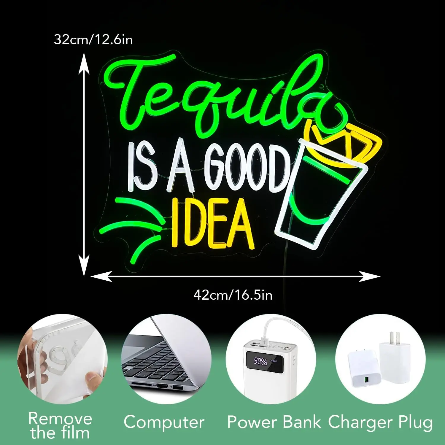 Enseigne néon LED USB à intens - Lighting Home Decor Ideas avis et prix