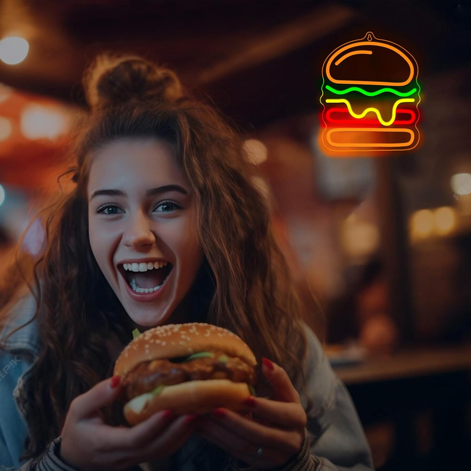 Enseigne au néon pour hamburge - Lighting Home Decor Ideas avis et prix