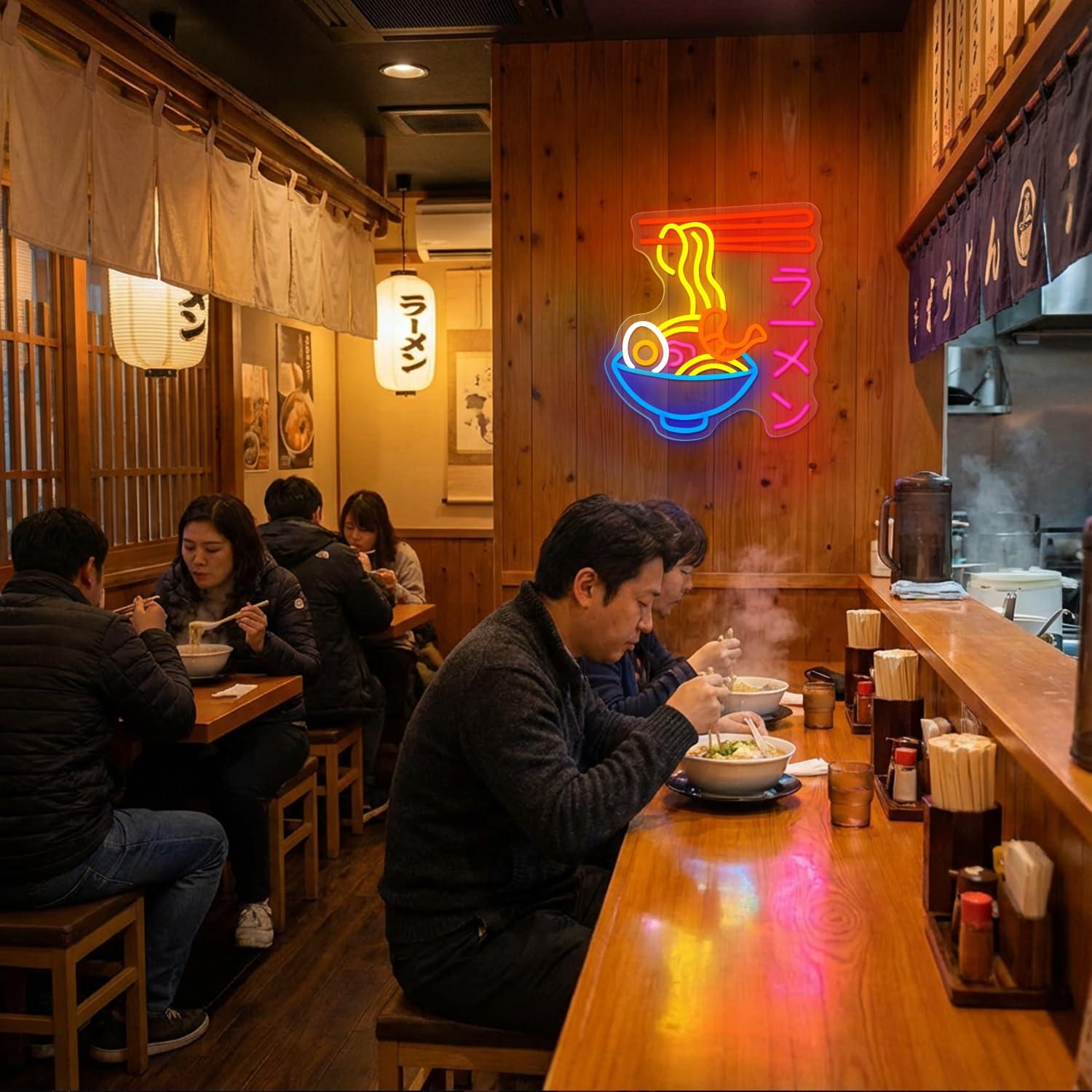 Enseigne néon LED Ramen, motif - Kitchen Decor Lighting avis et prix
